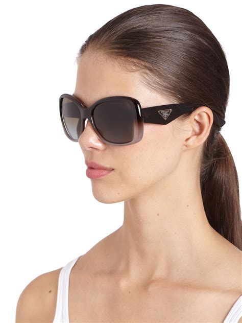 prada sunglasses big squareish glasses|prada square sunglasses for women.